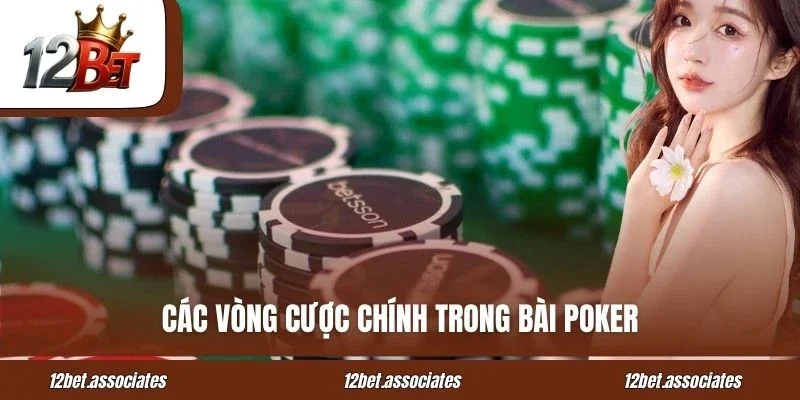 Các vòng cược chính trong bài Poker tại 12BET